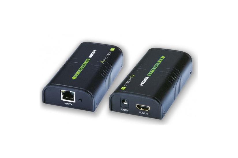 Techly IDATA-EXTIP-373 AV forl&aelig;nger AV sender & modtager Sort