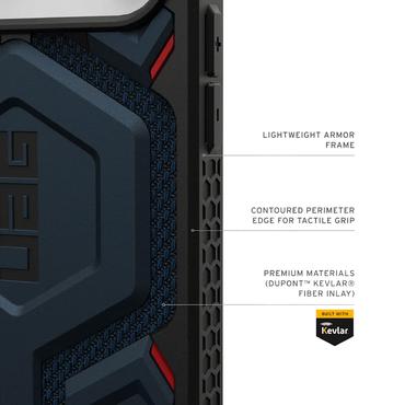 Urban Armor Gear Monarch Pro mobiltelefon etui 17,5 cm (6.9") Cover Sort, Bl&aring;