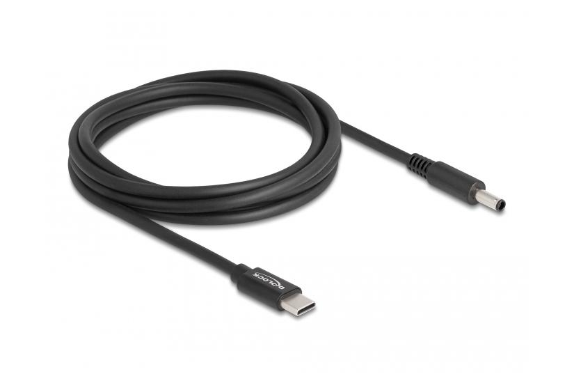 Delock - strömkabel - 24 pin USB-C till likströmskontakt 4,5 x 3,0 mm - 1.5 m