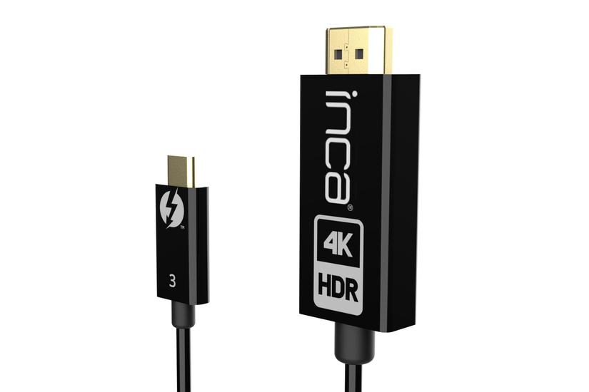 INCA HDMI-Kabel ITCH-30  2.0 > Typ-C 4K60HZ, Thunderb.3 1,8
