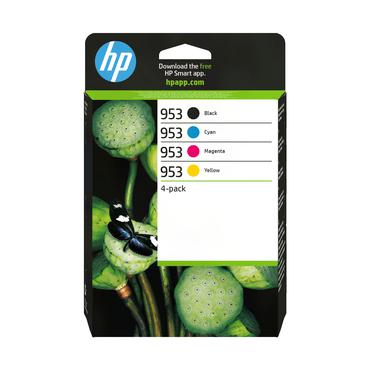 HP 953 - 4-pack - svart, gul, cyan, magenta - original - bl&auml;ckpatron
