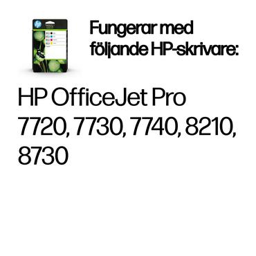 HP 953 - 4-pack - svart, gul, cyan, magenta - original - bl&auml;ckpatron