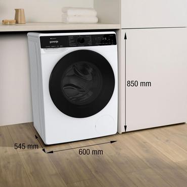 Gorenje WPNA84A2TS vaskemaskine Front-læsning 8 kg 1400 rpm Sort, Hvid