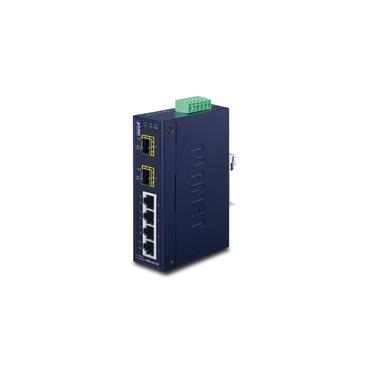 PLANET ISW-621TF netværksswitch Ikke administreret L2 Fast Ethernet (10/100) Blå