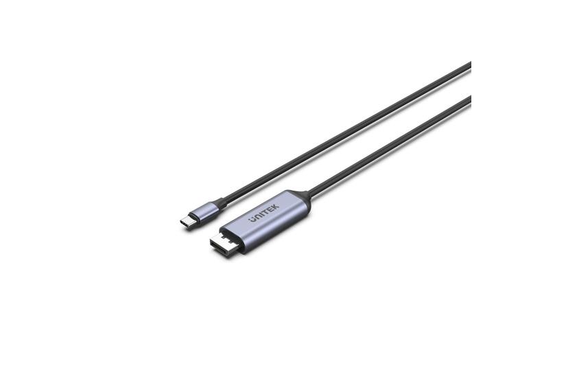 Unitek V1423C - videoadapterkabel - 24 pin USB-C til DisplayPort - 1.8 m