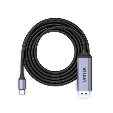 Unitek V1423C - videoadapterkabel - 24 pin USB-C til DisplayPort - 1.8 m