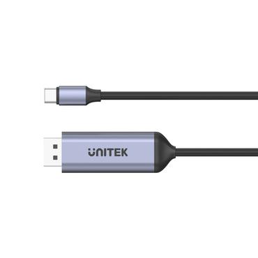 Unitek V1423C - videoadapterkabel - 24 pin USB-C til DisplayPort - 1.8 m