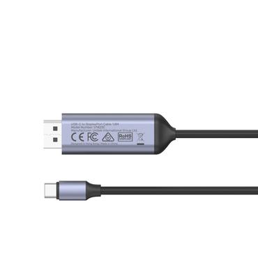 Unitek V1423C - videoadapterkabel - 24 pin USB-C til DisplayPort - 1.8 m