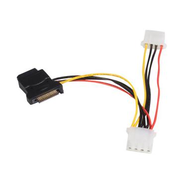 StarTech.com SATA to LP4 Power Cable Adapter with 2 Additional LP4