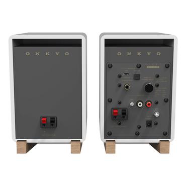 ONKYO GX-10DB 2-vejs Gr&aring;, Hvid Kabel & tr&aring;dl&oslash;s 30 W