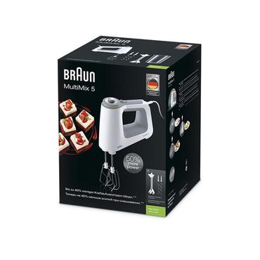 Braun HM 5107 WH Håndmixer 750 W Grå, Hvid