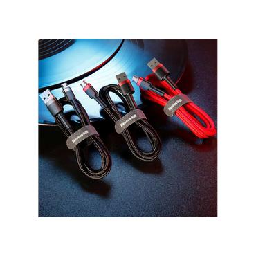 Baseus Cafule USB-kabel 2 m USB A Micro-USB A Sort, Rød