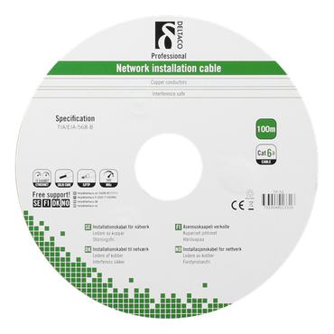 DELTACO TP-52 - bulkkabel - 100 m - svart