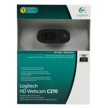 Logitech HD Webcam C270 - Webcam - farve - 1280 x 720 - audio - USB 2.0