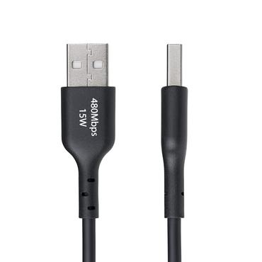 StarTech.com 2m (6.6ft) USB-A to USB-C Charging Cable, Charger Cord, M/M - USB Type-C kabel - USB til 24 pin USB-C - 2 m