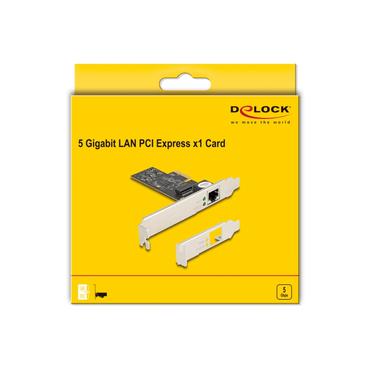 Delock PCI Express x1 Card to 1 x RJ45 5 Gigabit LAN RTL8126