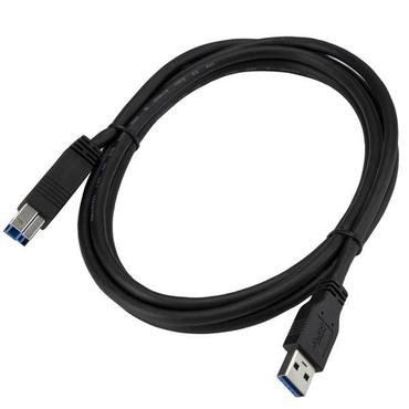 StarTech.com 2m 6 ft Certified SuperSpeed USB 3.0 A to B Cable Cord - USB 3 Cable - 1x USB 3.0 A (M), 1x USB 3.0 B (M) - 2 meter, Black (USB3CAB2M) - USB-kabel - USB Type B til USB Type A - 2 m