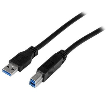 StarTech.com 2m 6 ft Certified SuperSpeed USB 3.0 A to B Cable Cord - USB 3 Cable - 1x USB 3.0 A (M), 1x USB 3.0 B (M) - 2 meter, Black (USB3CAB2M) - USB-kabel - USB Type B til USB Type A - 2 m