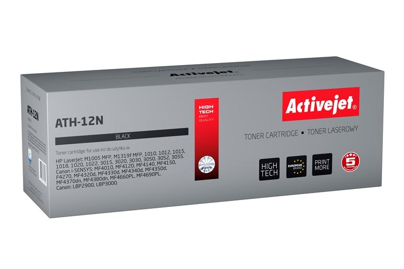 Activejet ATH-12N (erstatning HP 12A Q261212A, Canon FX-10, Canon CRG-703; Supreme; 2300 sider; sort)