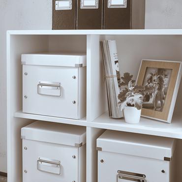 Leitz Click & Store WOW Cube Medium opbevaringsboks, 80% recirkuleret karton