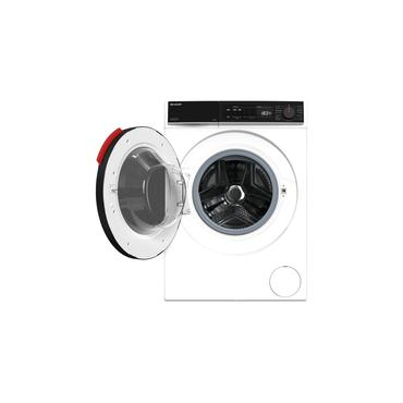 Sharp Tvättmaskin - 8 kg - A - 1400 RPM - 75 dB - Frontmatad - B - Vit/Svart - 37 kWh
