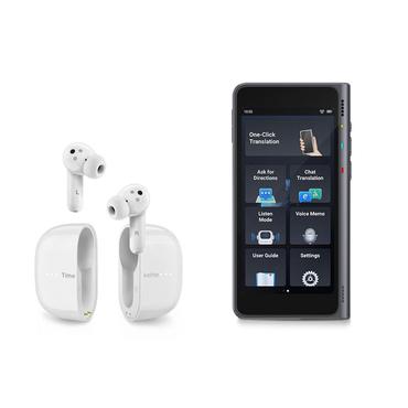 Timekettle M3 Translator Headset Trådløs I ørerne Opkald/musik Bluetooth Hvid