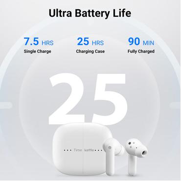 Timekettle M3 Translator Headset Trådløs I ørerne Opkald/musik Bluetooth Hvid