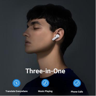 Timekettle M3 Translator Headset Trådløs I ørerne Opkald/musik Bluetooth Hvid