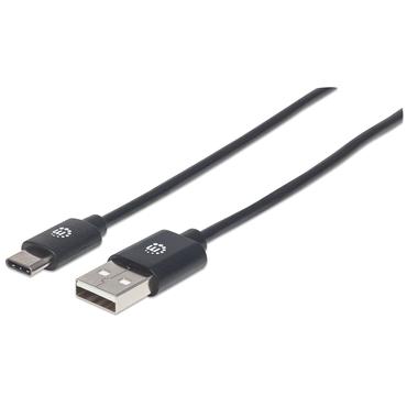 Manhattan 354936 USB-kabel USB 2.0 3 m USB C USB A Sort