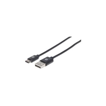 Manhattan 354936 USB-kabel USB 2.0 3 m USB C USB A Sort