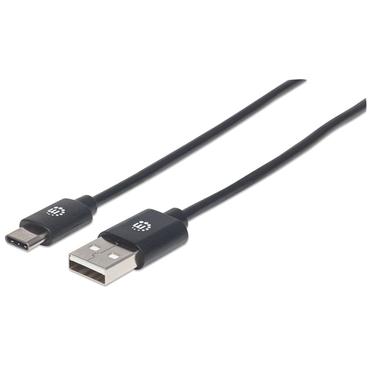 Manhattan 354936 USB-kabel USB 2.0 3 m USB C USB A Sort