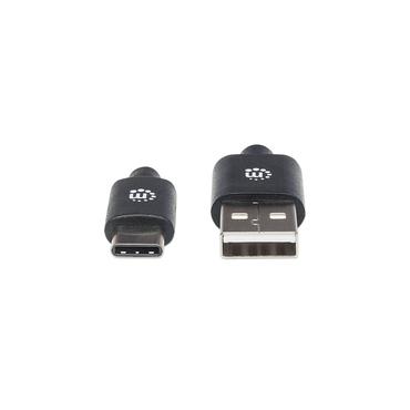 Manhattan 354936 USB-kabel USB 2.0 3 m USB C USB A Sort