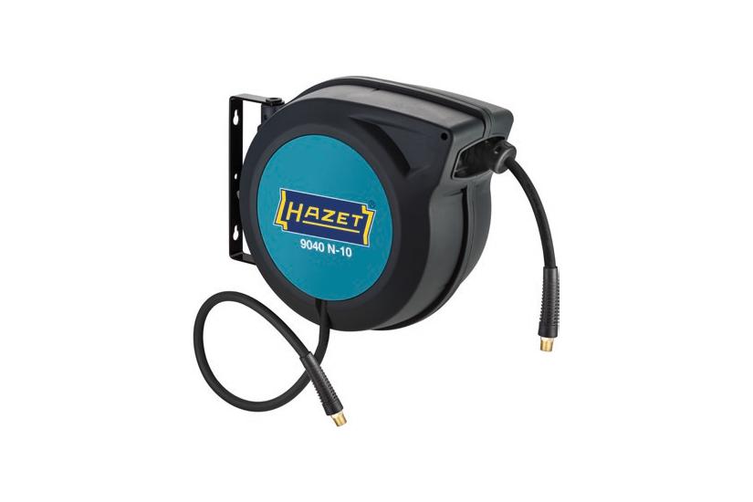 HAZET 9040N-10 haveslangespole V&aelig;gmonteret rulle Automatisk Sort, Bl&aring;