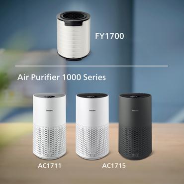 Philips FY1700 - filter - vit / svart
