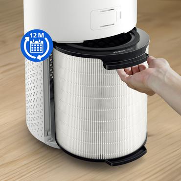 Philips FY1700 - filter - vit / svart