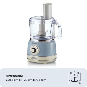 Ariete Vintage Line 1781/05 foodprocessor 1000 W 2,1 L Blå