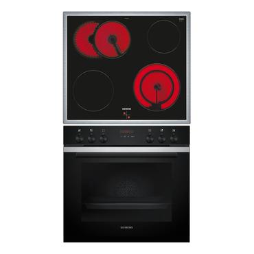 Siemens iQ300 HE273ABS3 + EA64RGNA1E pande og gryde sæt Keramisk Elektrisk ovn