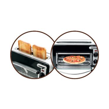 Tefal Toast n' Grill TL 6008 A12 - elektrisk ugn/br&ouml;drost - svart/matt aluminium