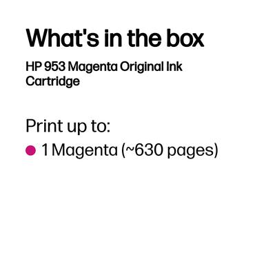 HP Original 953-blækpatron, magenta