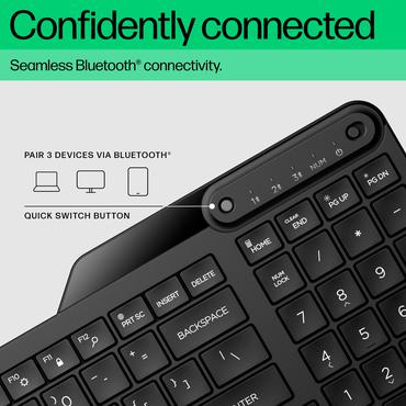 HP 460 Bluetooth-tastatur til flere enheder