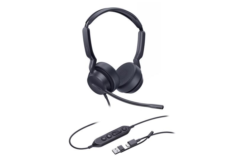 Yealink Dual Teams-headset med USB-C/A-tilslutning