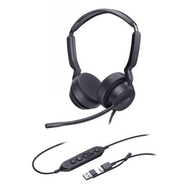 Yealink Dual Teams-headset med USB-C/A-tilslutning