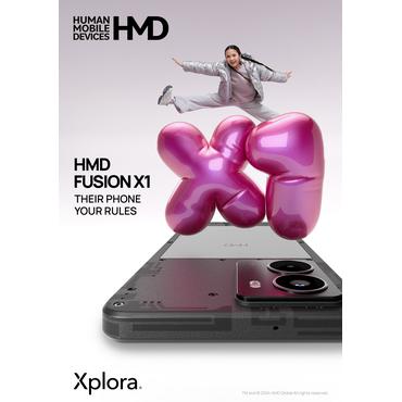 HMD FUSION X1 DS TA-1672 6/128 FLASHY 16,7 cm (6.56") Dual SIM 5G USB Type-C 5000 mAh Sort