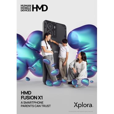 HMD FUSION X1 DS TA-1672 6/128 FLASHY 16,7 cm (6.56") Dual SIM 5G USB Type-C 5000 mAh Sort