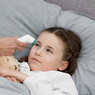 Braun BST200WE Termometer med fjernregistrering Hvid Pande Knapper