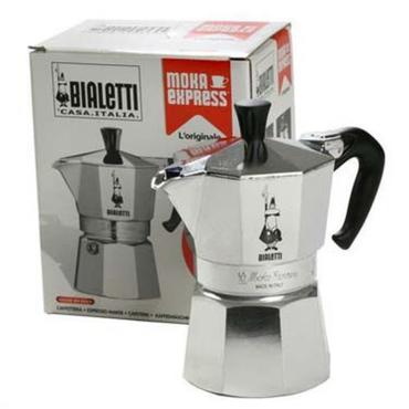 Bialetti Moka Express Moka gryde Aluminium, Sort