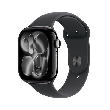 Apple Watch Series 11 OLED 46 mm Digital 416 x 496 pixel Berøringsskærm 5G Sort Wi-Fi GPS (satellit)