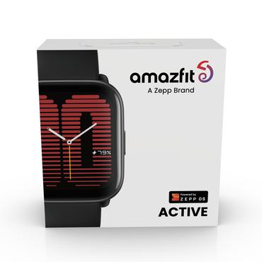 Amazfit Active 4,45 cm (1.75") AMOLED Digital 390 x 450 pixel Berøringsskærm Sort GPS (satellit)
