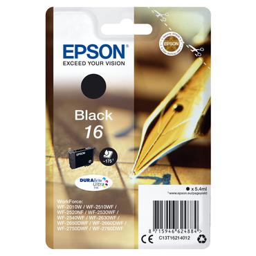 Epson 16 - svart - original - bl&auml;ckpatron