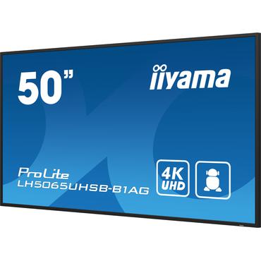 iiyama ProLite LH5065UHSB-B1AG 50" Klass (49.5" visbar) LED-bakgrundsbelyst LCD-skärm